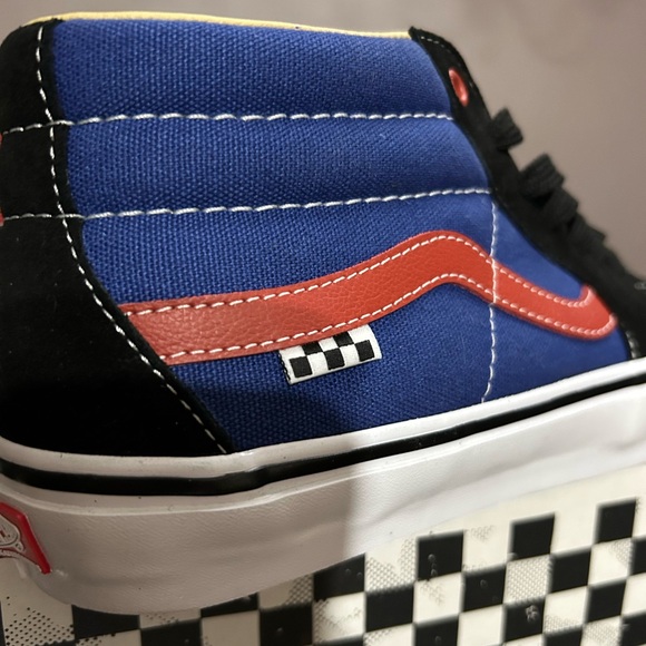 Vans Skate Grosso Mid University Red/Blue Men Size 9.5 - Picture 5 of 13